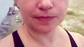 Watch Alexander's monster cock in video call? Big tits blonde blows him!