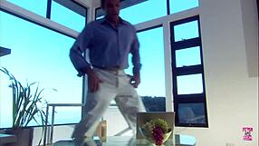 a stunning 18+ girl with small tits rides man on boat