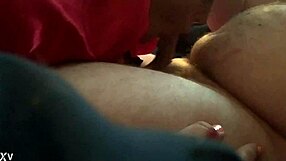 Blonde Cougar Fucktoy Sucks Big Cock and Empties It with Cumshot