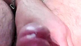 Jerking off big cock in public parking car