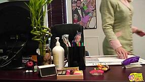 Horny Secretary Pepper Kester Pleases Busty Milf Boss Nina Hartley With Lesbian Licking And Masturbation