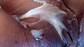 young ebony amateur in homemade setting