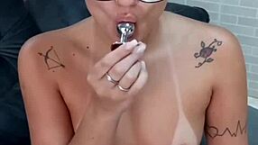 A hot blondie seduces her husband's best friend