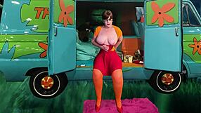Wow! Granny Velma Dinkley Sucks Cock Like a True Sleuth in Costume!