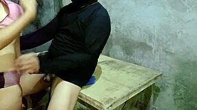 Delivery rider encourages wet pussy play