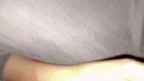 Delivery rider encourages wet pussy play