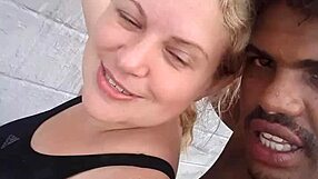 Watch Alexander's monster cock in video call? Big tits blonde blows him!