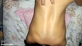 I couldn't hold back moans with my Brazilian girlfriend's tight ass