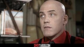 Horny principals seduce teen student in taboo threesome. blonde milf and coed join.