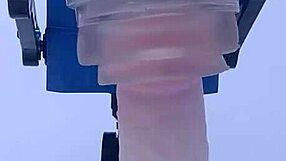 rubjoy uses fleshlights on a stunt cock with vibrating tongue