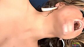 This dirty blonde gets fucked hard, ends covered in cum