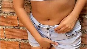 Young Latina Breaks Her Ass for Bet, Cheating on Boyfriend