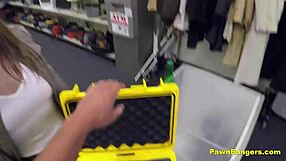 busty french babe in backstage casting with american guy