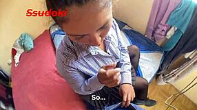 jennifer gets a huge cum facial on her face