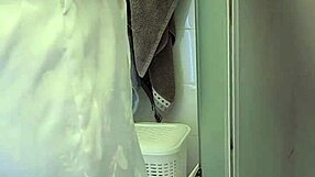 yo, stepmom caught me in shower, helped jerk off till I came!