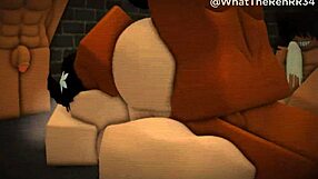 rock the icon rides cowgirl on monster cock, cumming on sara jay's ass