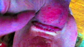 GMILF surprises with intense ball sucking and licking