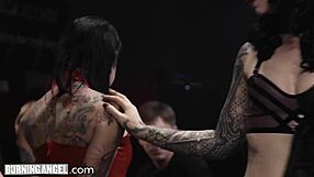 A girl is very badly treated in the elite gangbang club