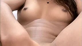 wow, hot 18yo teen fingers her tight pussy solo! can't believe how skinny and pretty she is!