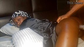 Watch Her Pussy Get Creamy from Those Long Strokes Behind!