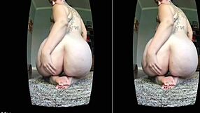 J'explore VR avec BBW écartant gros cul en scène milf