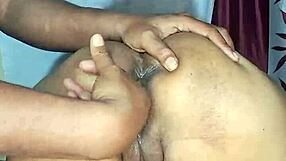 hot desi bhabhi moans as ass gets licked in doggy style