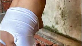 Young Latina Breaks Her Ass for Bet, Cheating on Boyfriend