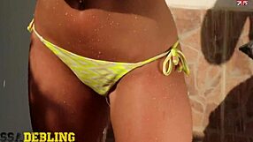 Melissa Debling Enjoys a Relaxing Shower