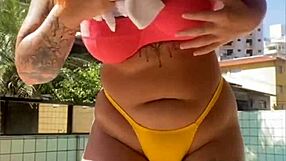 Two Ebony BBW Girls Suck Huge Black Cock Hard