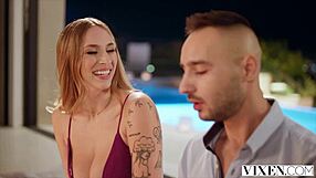 Vixen blonde angel gets stretched by friend's big dick