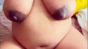 Pregnant Arab Milf Explores Solo Pleasure with Big Boobs and Hairy Pussy