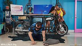 In Troublemakerzz part one, baby Gemini and Jasmine Sherni give blowjobs and get creampies in dresses.