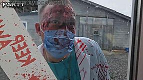 Five girls Halloween party with Alice Maze and others