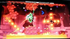 Fucking to the beat of Venom and Geometry Dash adventures