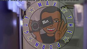 Behind The Scenes, Ella Gives Sloppy Blowjob To Monster Cock In Interracial Scene