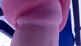 rubjoy uses fleshlights on a stunt cock with vibrating tongue