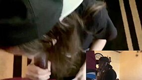 A girl had to use her friend's cock to stay for a while, it was humiliating
