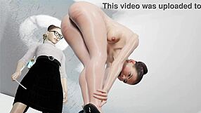 british caning animation in garage