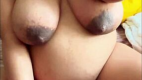 Pregnant Arab Milf Explores Solo Pleasure with Big Boobs and Hairy Pussy