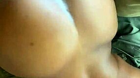 Emotional BDSM session with slave girlfriend bent over for intense riding