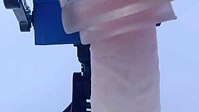 rubjoy uses fleshlights on a stunt cock with vibrating tongue