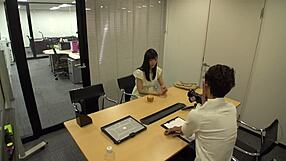 Young Japanese girl posing for fake idol photo shooting