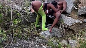Seduced Tourist Guard Fucked on Rock