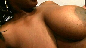Black MILF is getting her pussy destroyed by a big cock