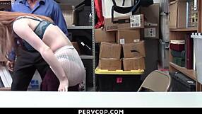 Ella Hughes Caught Stealing, Fucked Hard by Store Manager in Office