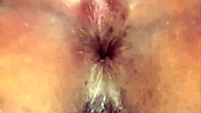 filling my tight ass with cum and licking it clean