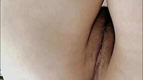 Young Russian Student Fingers Pussy And Anus In Black Stockings