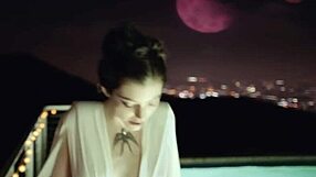 Disclosure's song magnets featuring lorde, with emo goth kissing in pantyhose