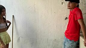 My stepsister wants to be fucked on a hot morning in panties.