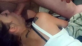 anal to face action with a petite brunette spreading wide for hard pounding. she takes it all!